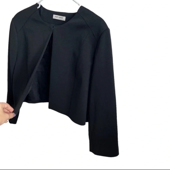 ANGELO MARANI Italian Designer Long Sleeves Black Blazer Size 48 (US L) - Picture 4 of 16
